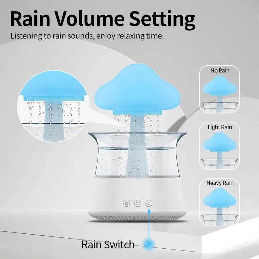 Relax Cloud Rain Humidifier Lamp