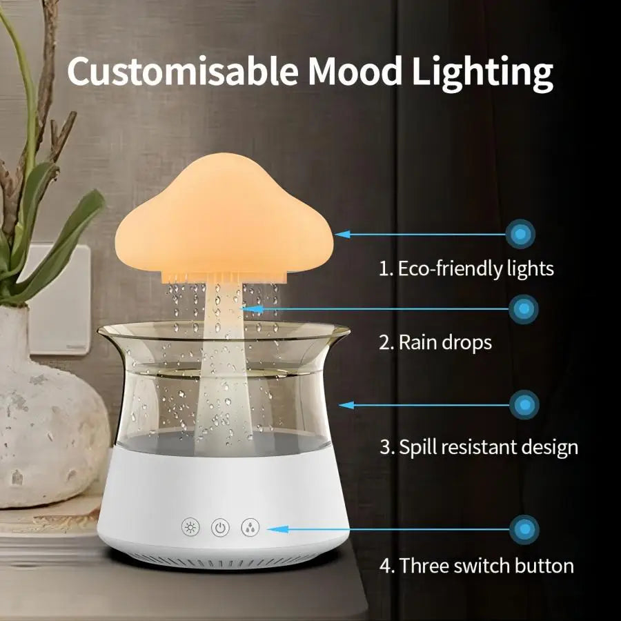 Relax Cloud Rain Humidifier Lamp