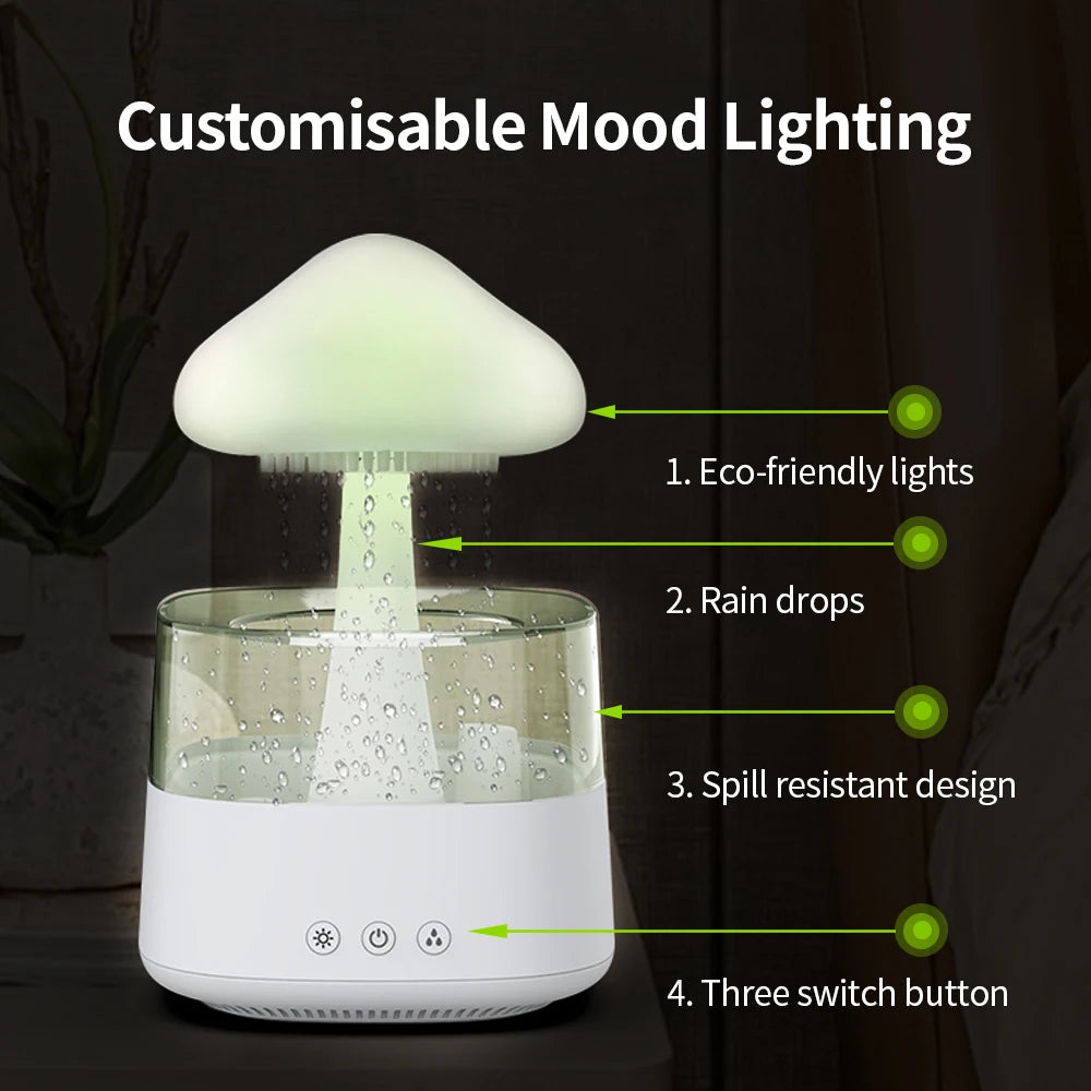 Relax Cloud Rain Humidifier Lamp