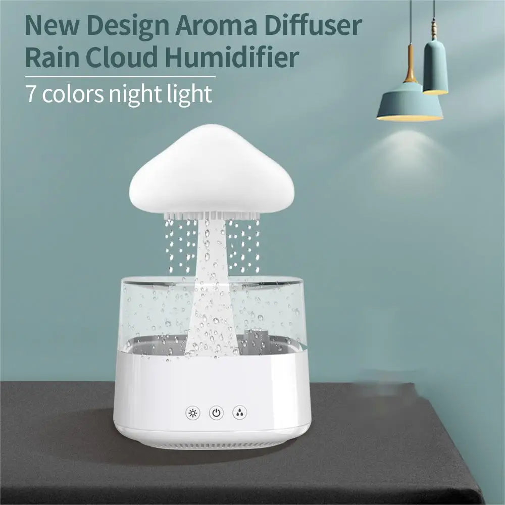 Relax Cloud Rain Humidifier Lamp